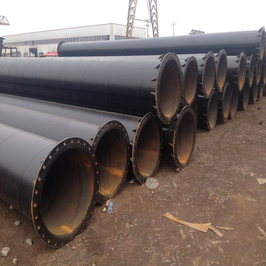 Surface Painted Spiral Steel Pipe with Flange Ends