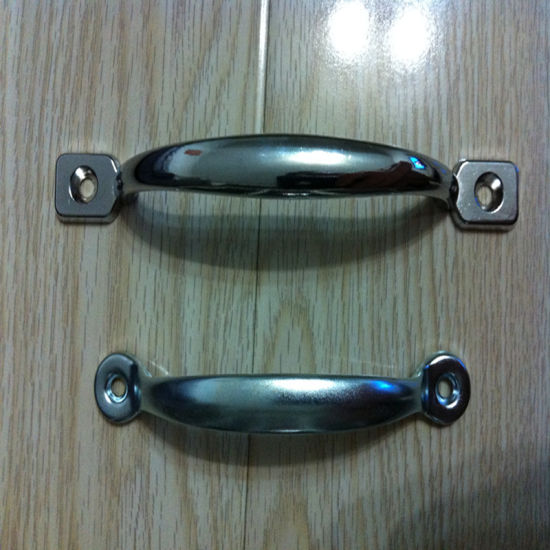 Steel Door Handle with Polished Surface