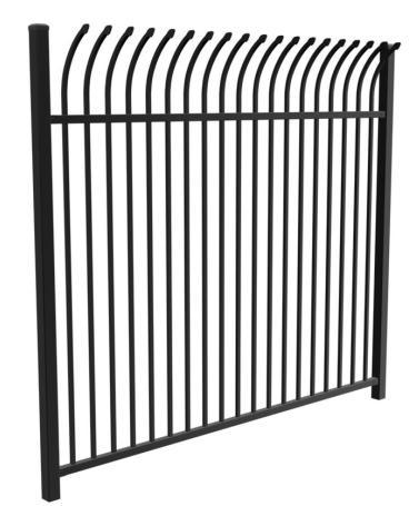 Steel Barrier Made by Galvanized and Painted Square Tube